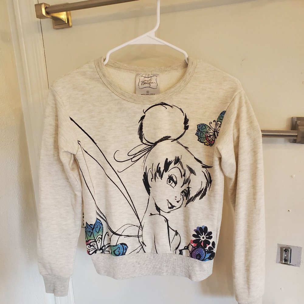 Disney Boutique Tinkerbell Sweatshirt Crewneck Sweater